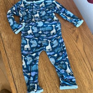 Kickee pants giraffe and elephant romper